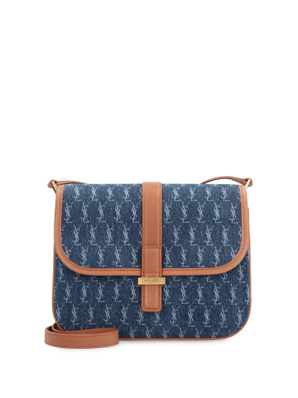 monogram denim crossbody bag