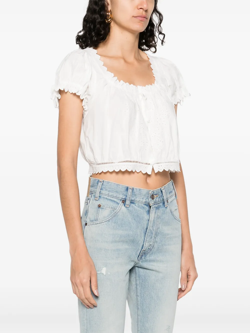 DOEN NERA RUFFLED BLOUSE