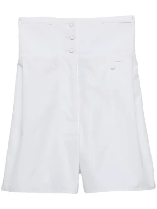 Prada short en popeline - Blanc - Prada - Modalova