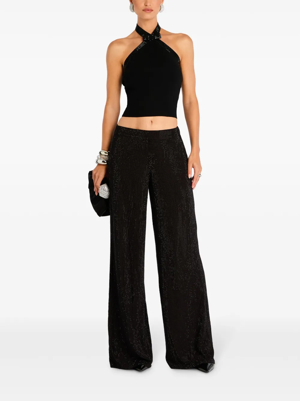 Retrofete Top - Zwart