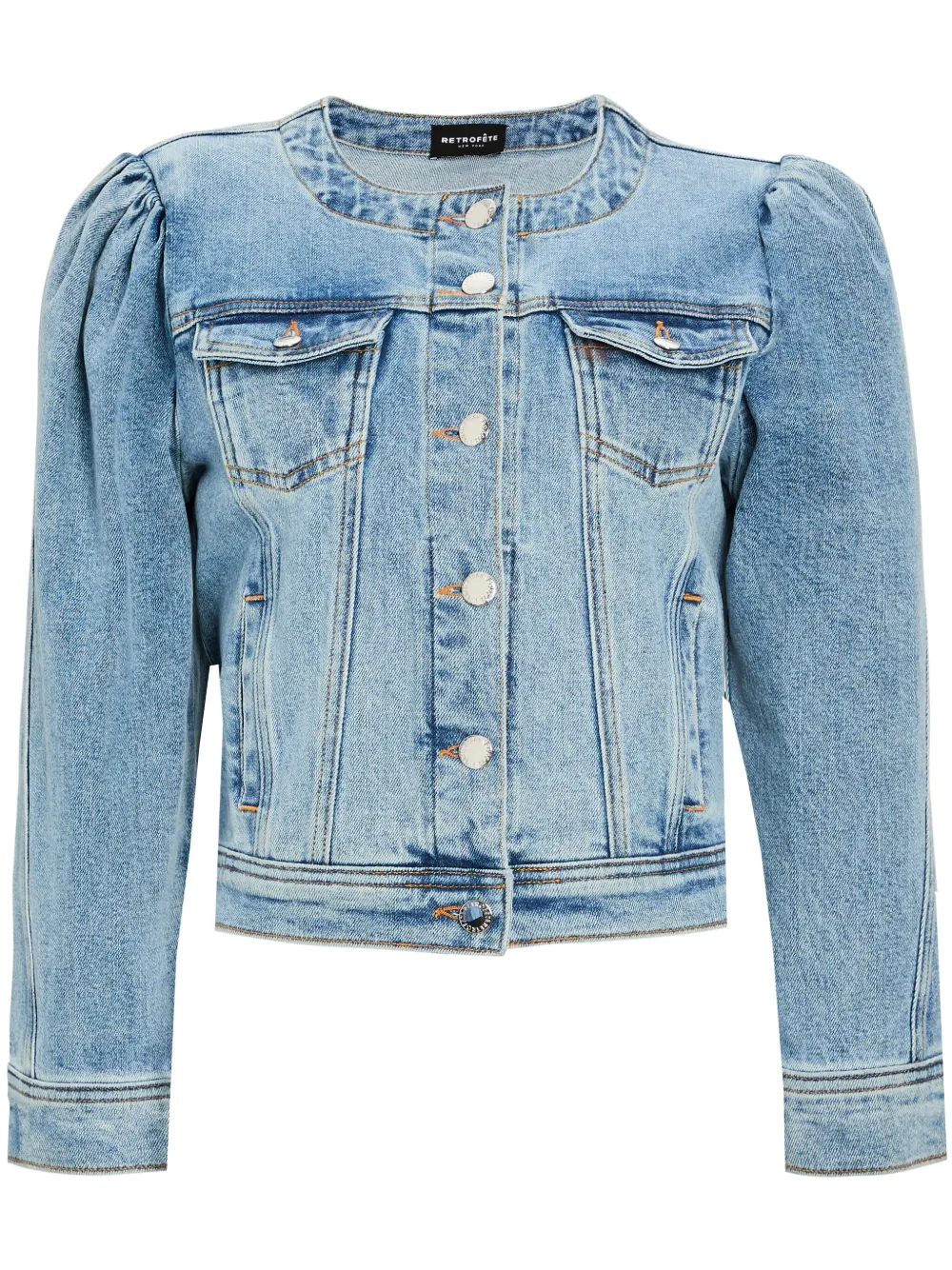 Retrofete Tasha Denim Jacket Blue FARFETCH AZ