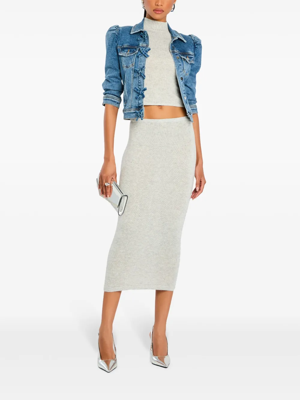 Retrofete Mauve denim jacket - Zwart