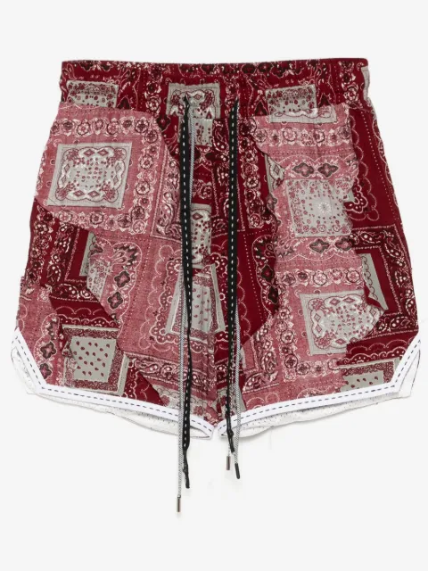 Mostly Heard Rarely Seen paisley cut-me-up shorts