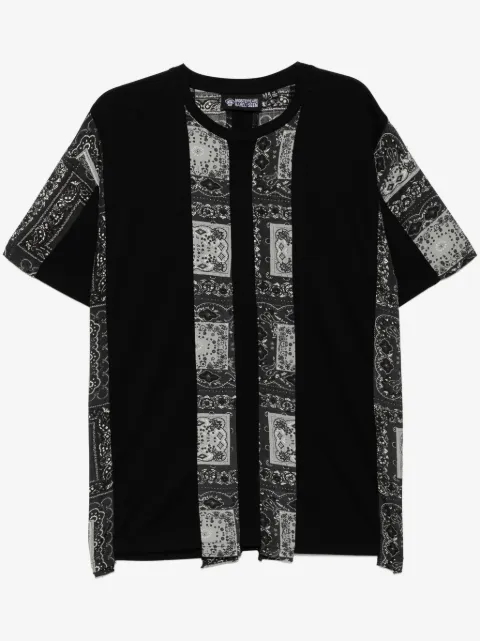 Mostly Heard Rarely Seen spliced paisley T-shirt