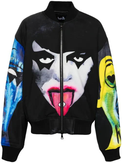 Veste bomber à imprimé graphique - Haculla - Modalova