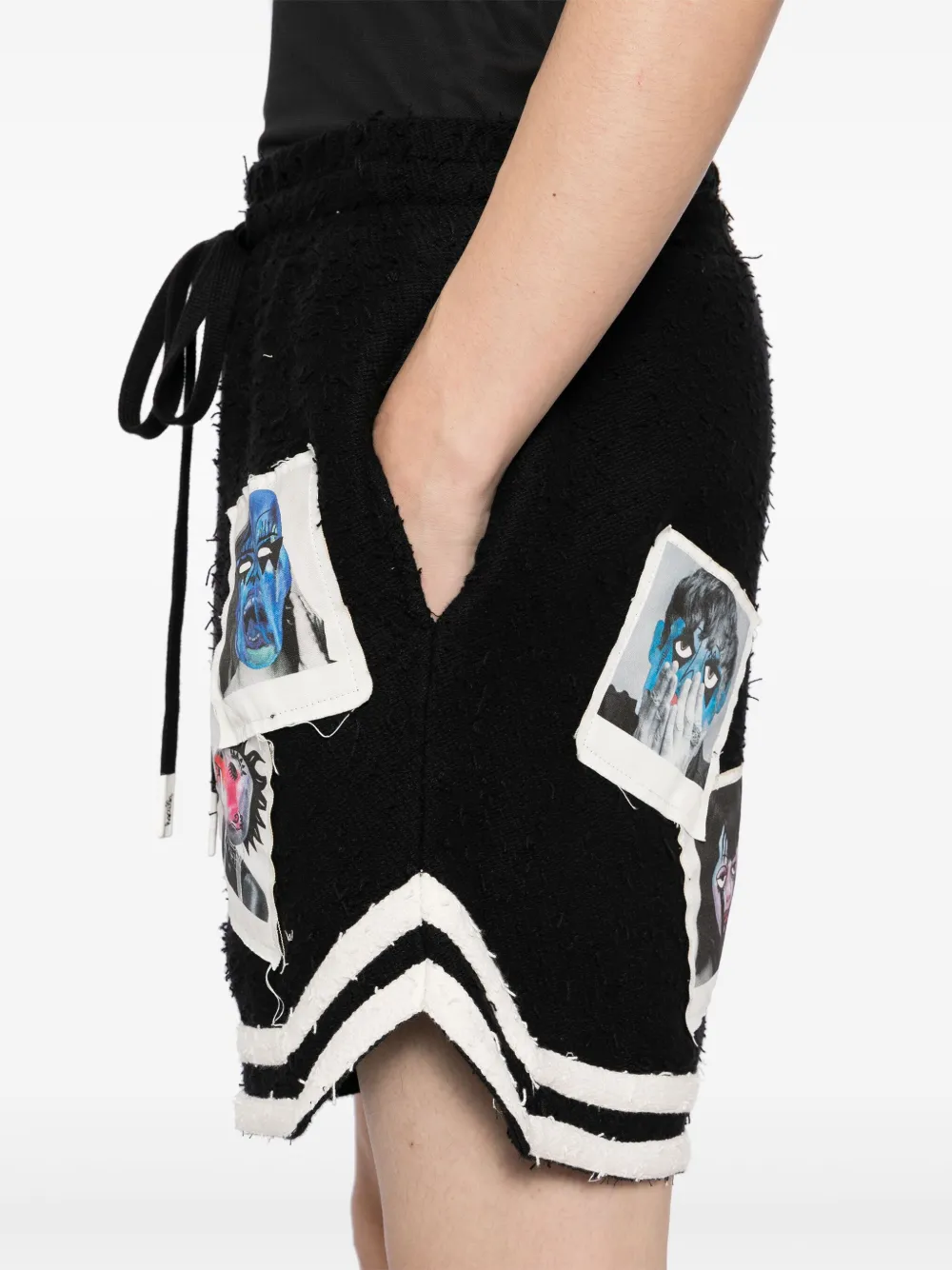 Haculla Shorts met print Zwart