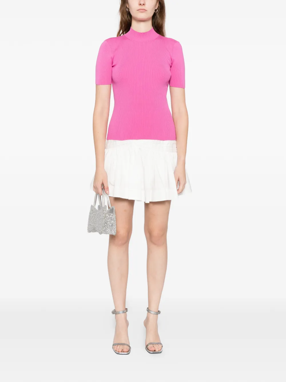 Oscar de la Renta turtleneck top - Rosa
