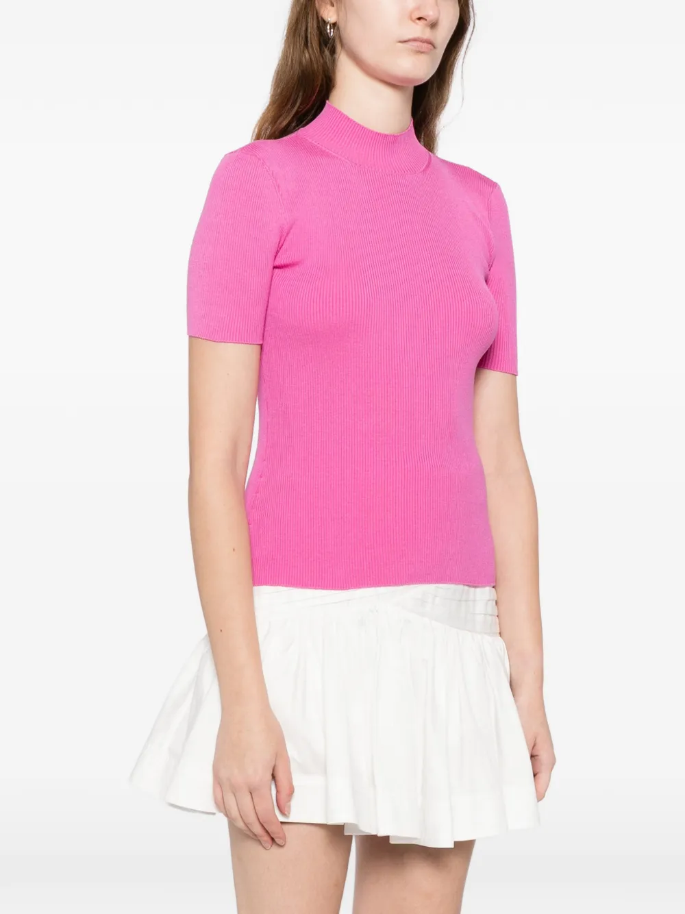 Oscar de la Renta Top met col Roze