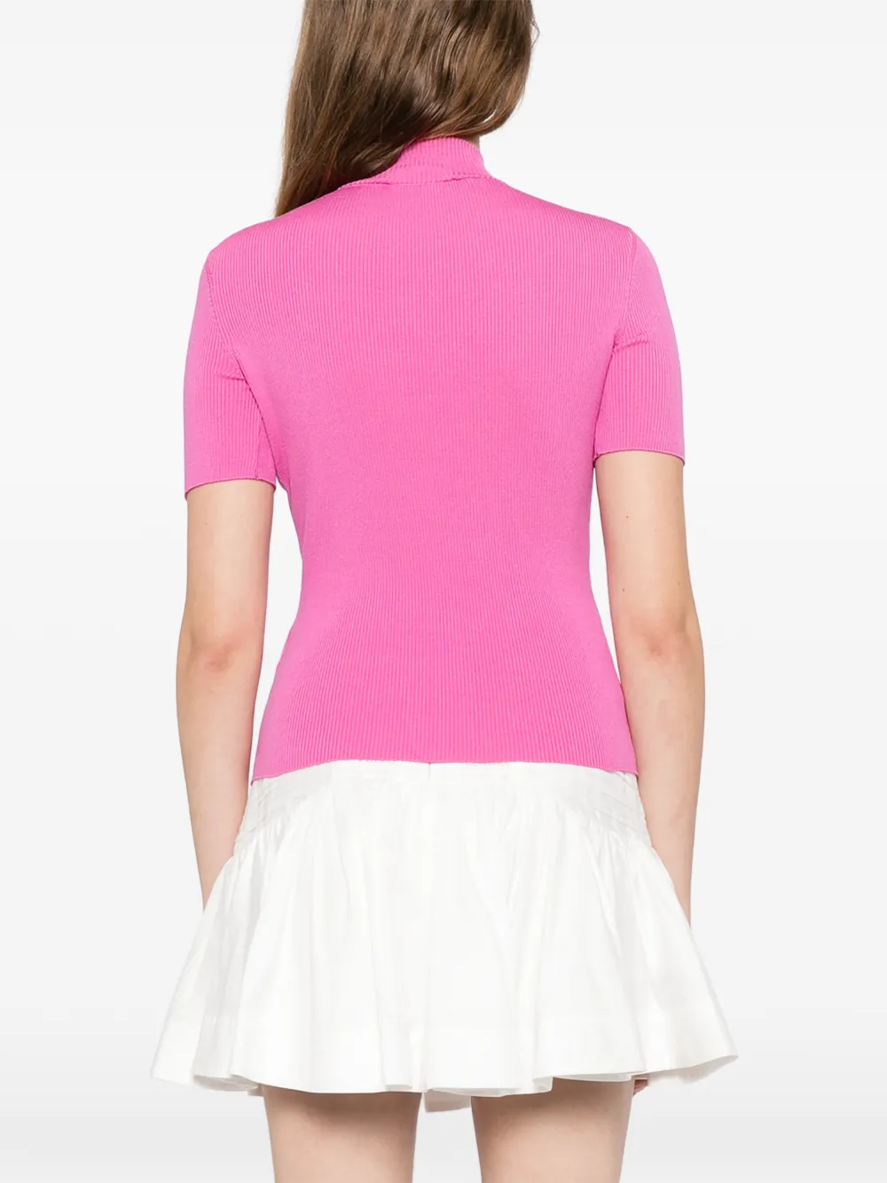 Oscar de la Renta Top met col Roze