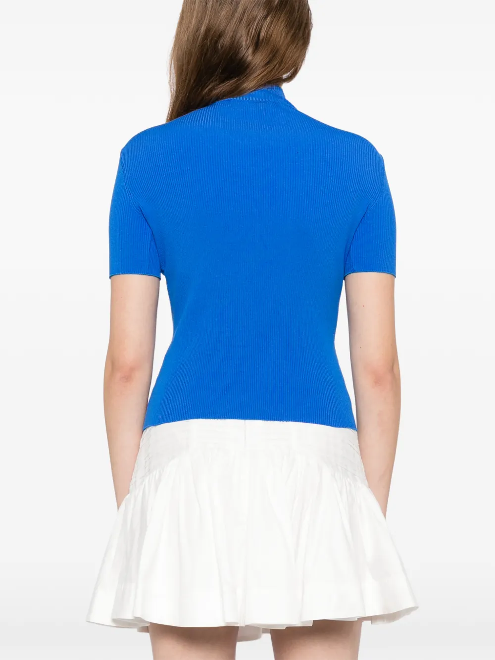 Oscar de la Renta Top met col Blauw