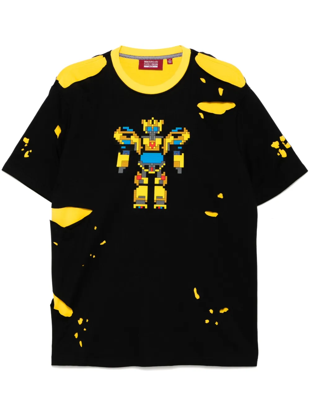 Mostly Heard Rarely Seen 8-Bit Bee T-shirt Zwart