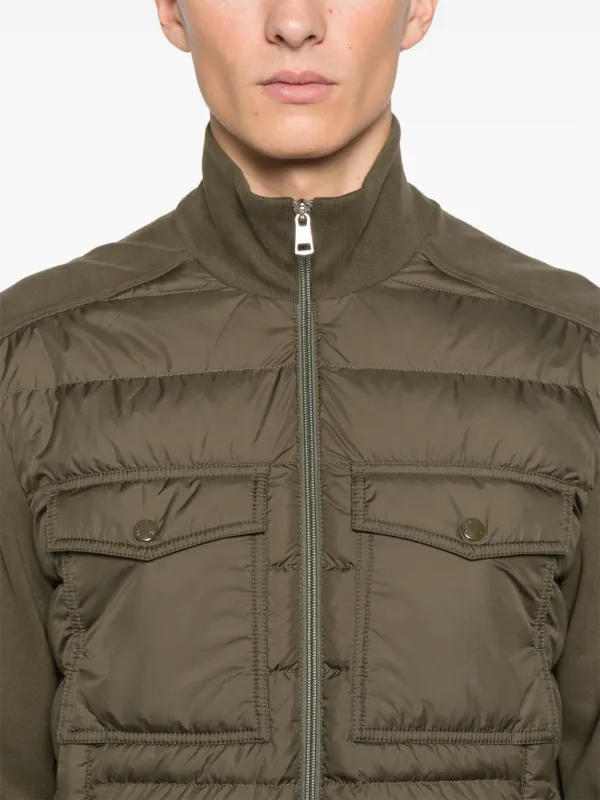 Moncler Padded zip-up Sweatshirt | Green | FARFETCH