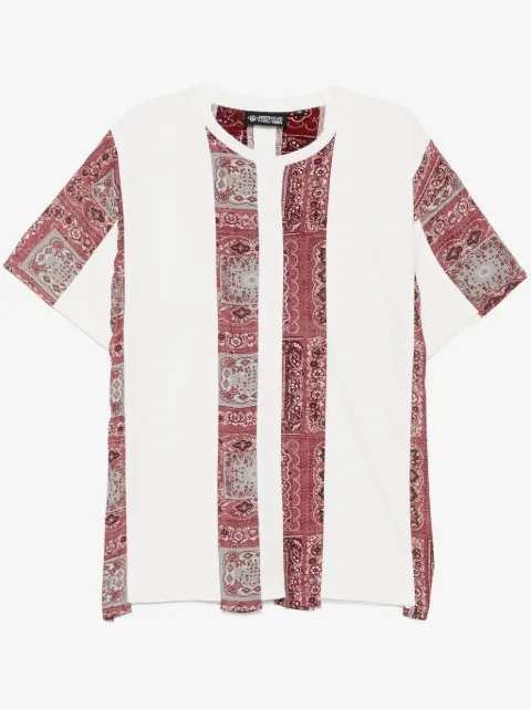 Mostly Heard Rarely Seen spliced paisley T-shirt