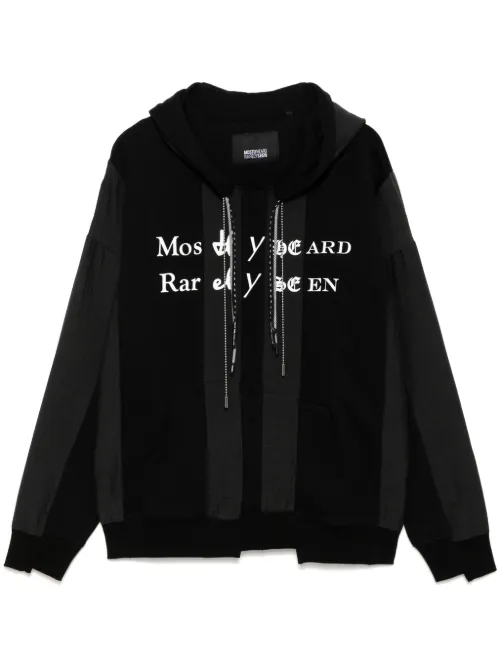 Hoodie Spliced Luxury Mock - Mostly Heard Rarely Seen - Modalova