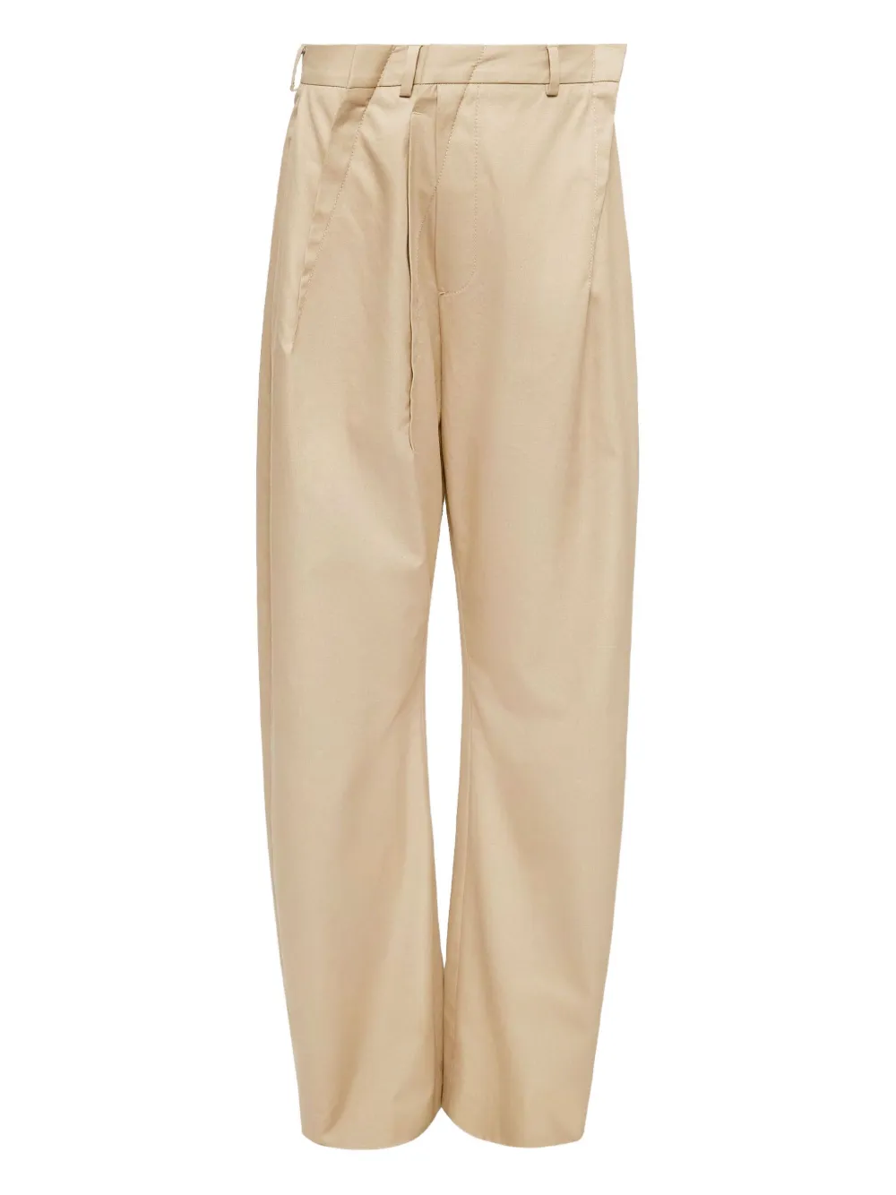 Mm6 Maison Margiela Asymmetric Trousers In Neutrals