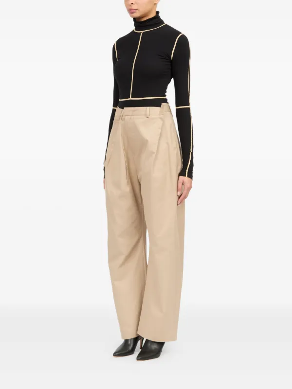MM6 Maison Margiela アシンメトリー パンツ | ニュートラル | FARFETCH JP