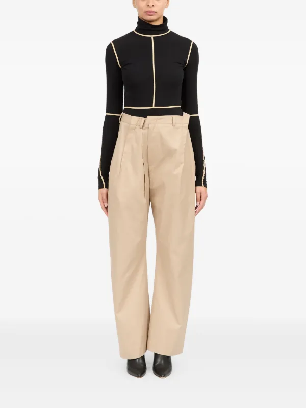 MM6 Maison Margiela アシンメトリー パンツ | ニュートラル | FARFETCH JP