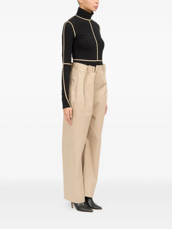 MM6 Maison Margiela アシンメトリー パンツ | ニュートラル | FARFETCH JP