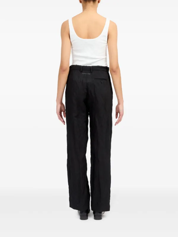 MM6 Maison Margiela single-stitch Logo Flared Trousers