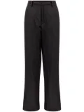 MM6 Maison Margiela single-stitch logo flared trousers - Black