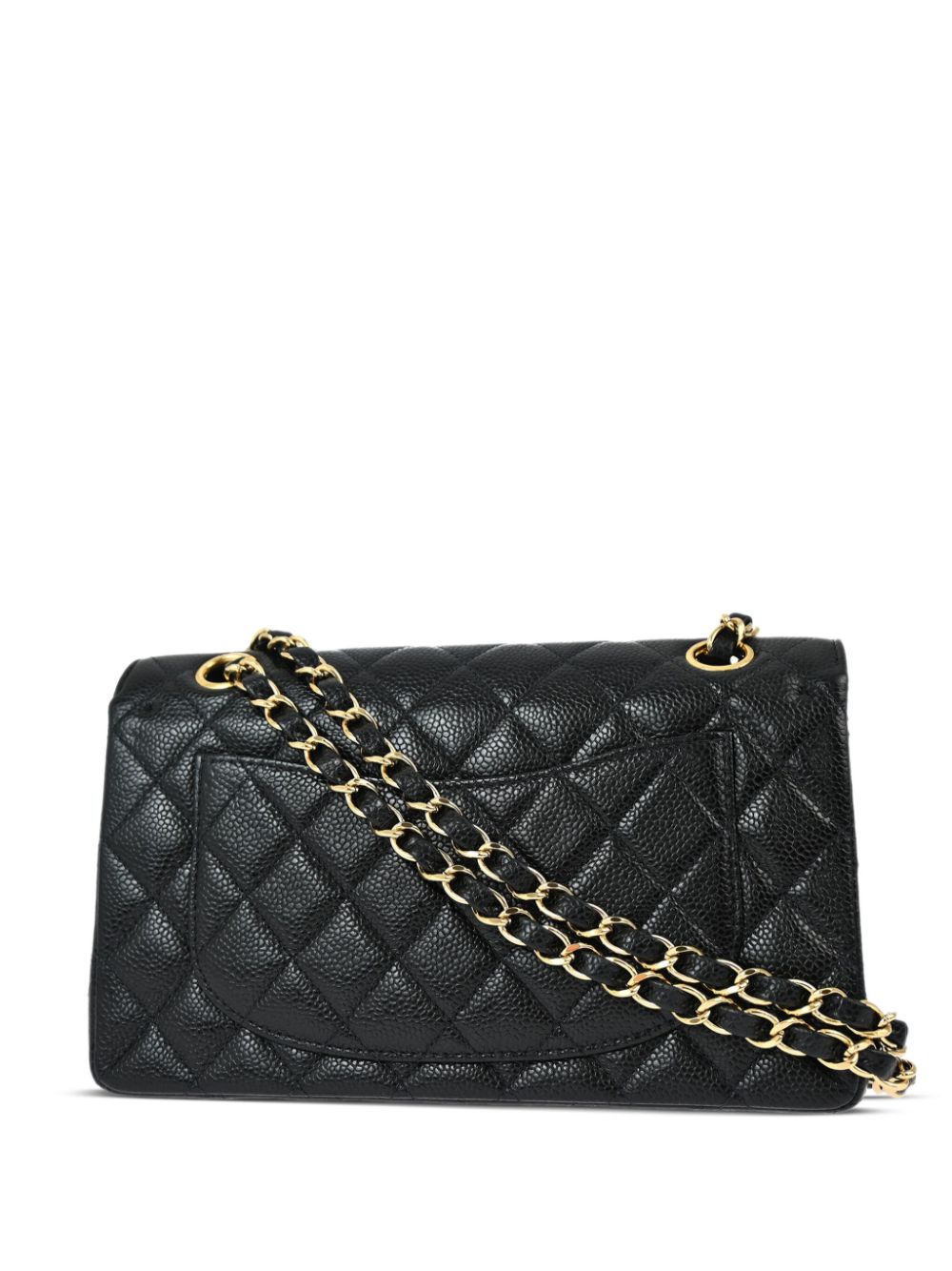 CHANEL Pre-Owned 2002 kleine Double Flap schoudertas - Zwart