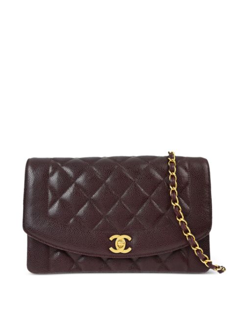 HOT SALE CHANEL 1992 medium Diana shoulder bag Women