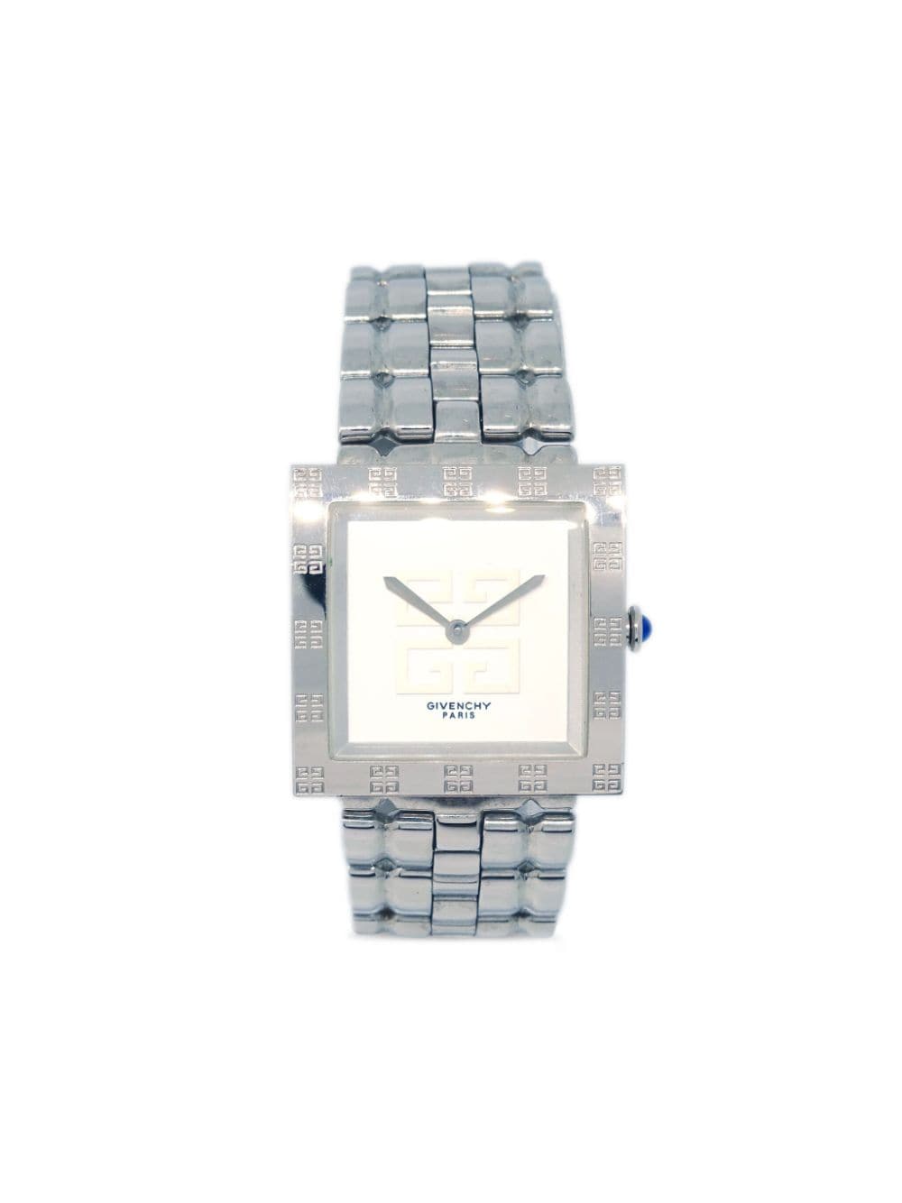 Givenchy Pre Owned 1990 2000s square face 27mm Silver FARFETCH UK