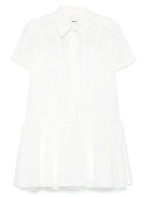 SANDRO lace-detail mini dress