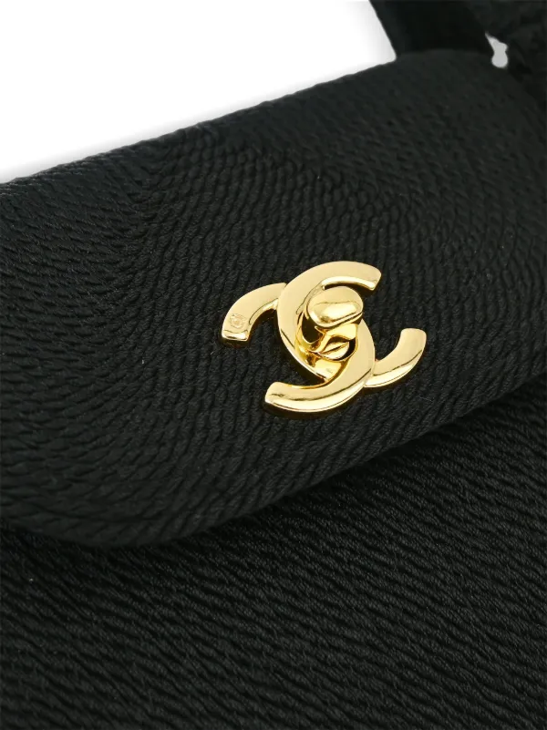 CHANEL Pre-Owned 1998 Rope Kelly Handbag | Black | FARFETCH