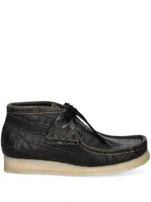 Clarks Wallabee Boots | Black | FARFETCH RO