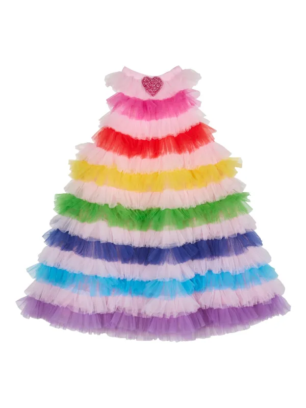 Rainbow Glow Tulle Dress | Rainbow 2-3