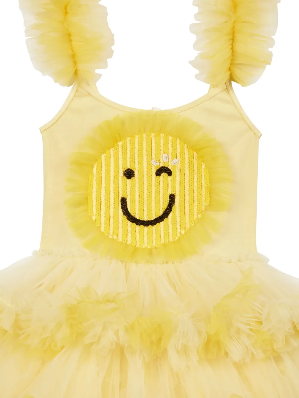 Tutu Du Monde Smiley jurk met tutu Geel