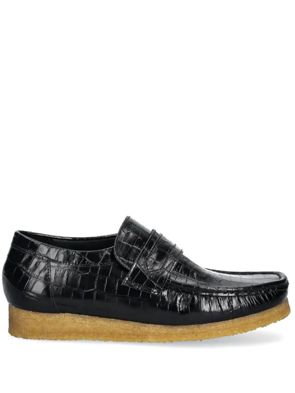 CLARKS ORIGINALS ブラックローファー Clarks Originals Wallabe ローファー | ブラック | FARFETCH JP