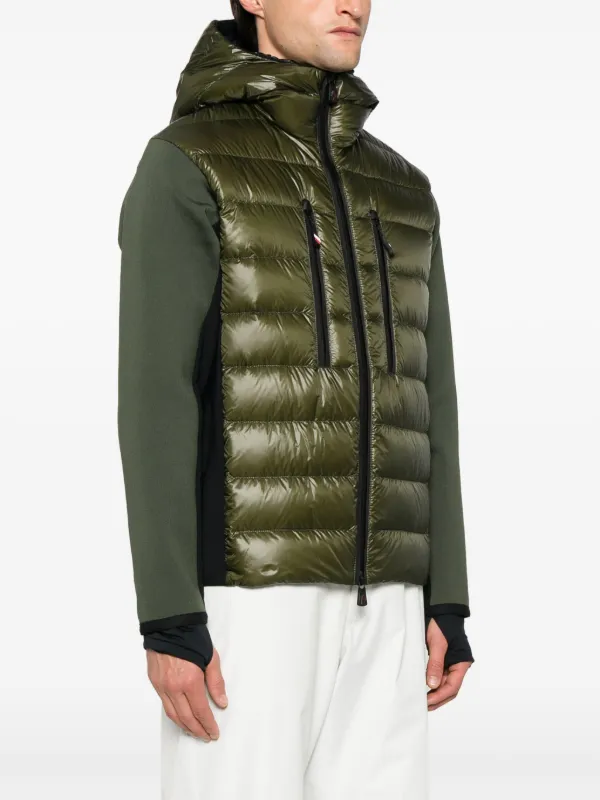 Moncler Grenoble Gefütterte Jacke Mit Logo-Patch | Schwarz | FARFETCH DE