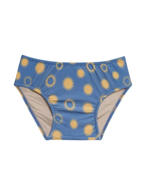 Triya Calcinha de biquíni com estampa de sol