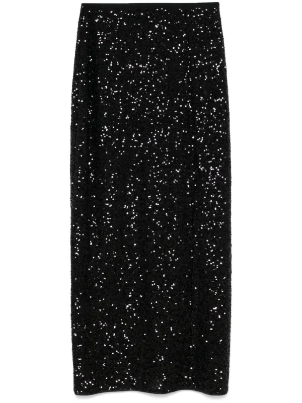 DVF Diane Von Furstenberg Brayan マキシスカート | ブラック