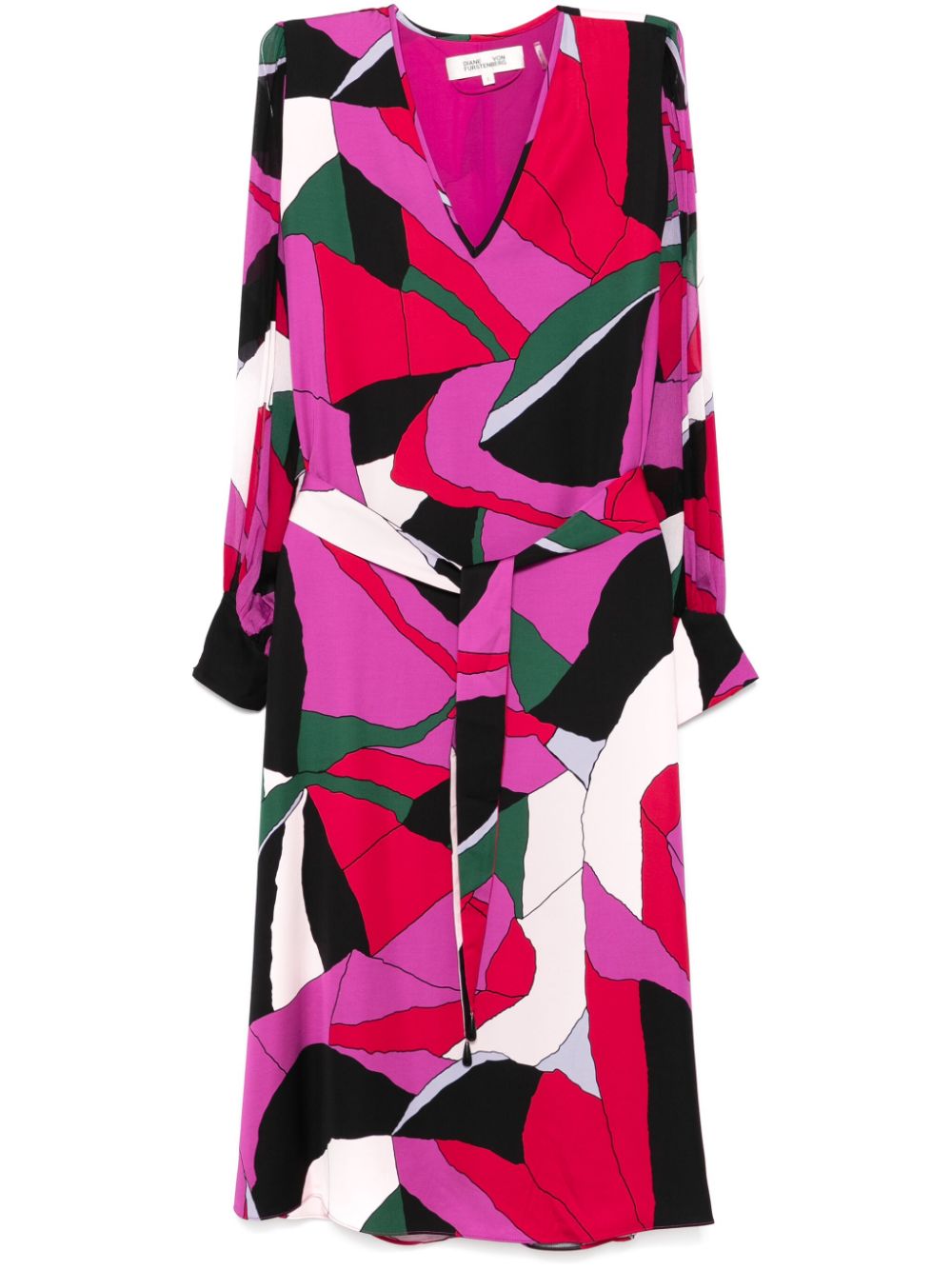 DVF Diane von Furstenberg Abel midi-jurk Roze