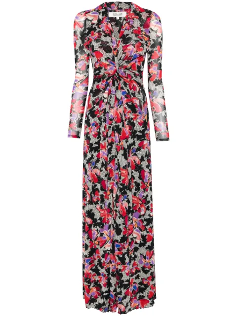 DVF Diane von Furstenberg vestido largo Kassia