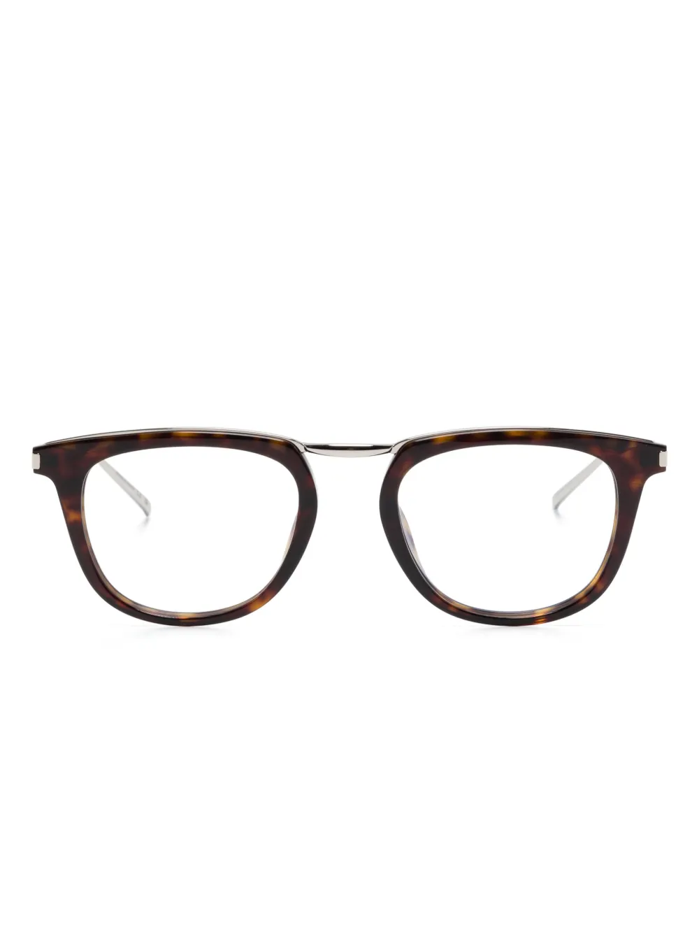 Saint Laurent Eyewear square-frame glasses | Brown | Image 1