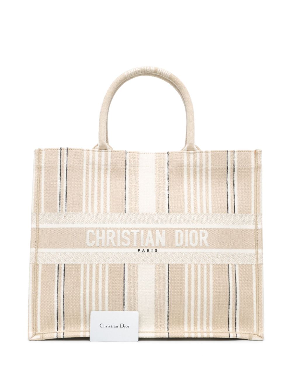 Christian Dior 2020 Large Stripes Book tote bag Women