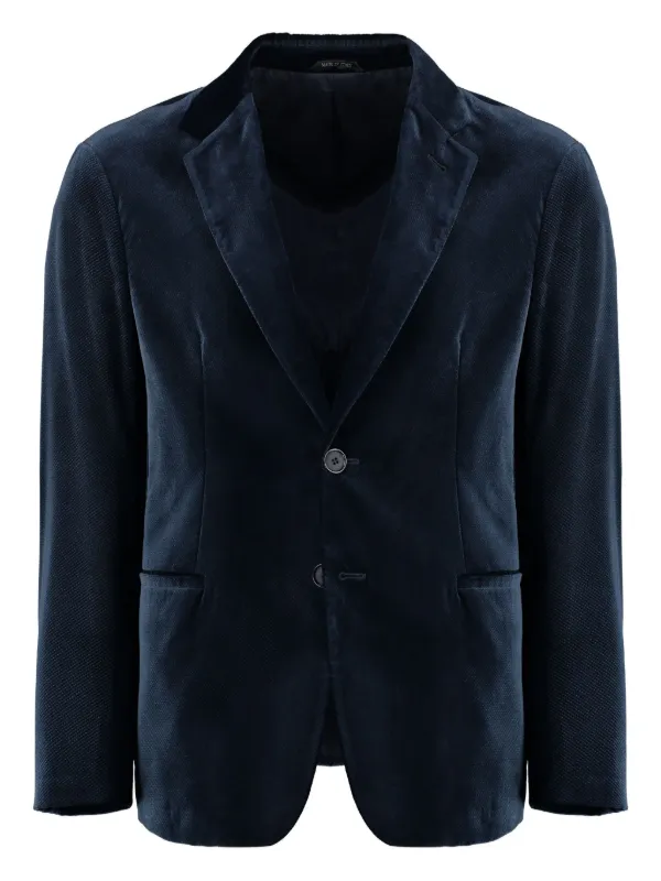 Giorgio Armani ベルベット ジャケット | ブルー | FARFETCH JP