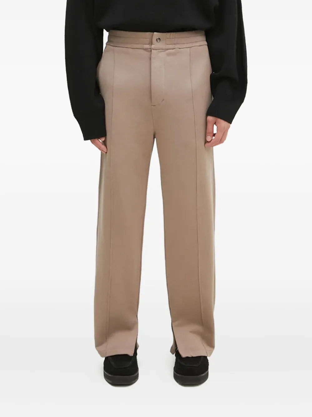 Filling Pieces Broek met zijsplit Beige