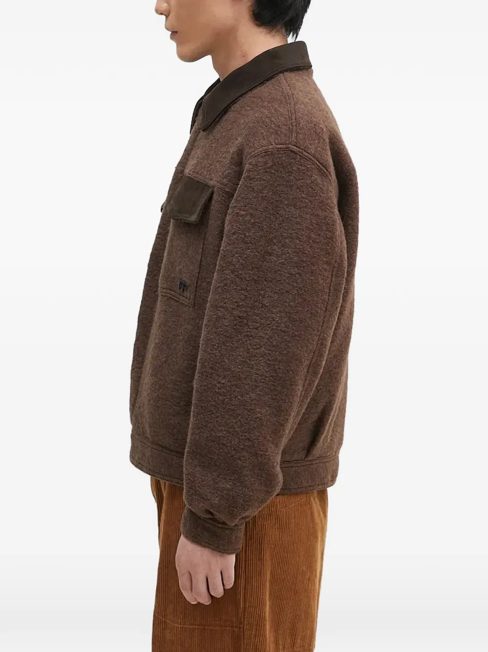  Filling Pieces Flap-pocket Collared Jacket - Brown 