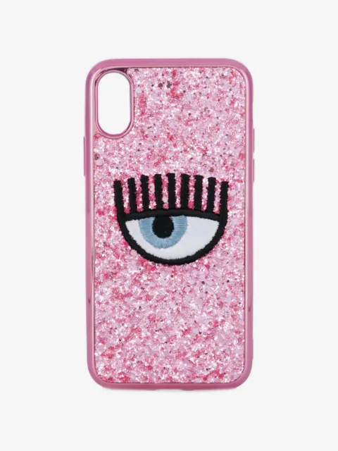 Chiara Ferragni funda para iPhone X Eye con glitter y detalle de lentejuelas