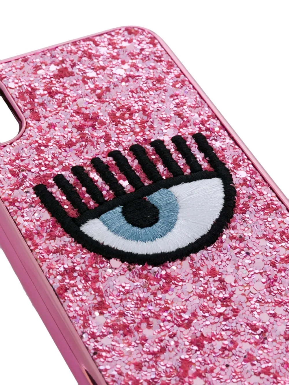 Sequin-Embellished Glitter Eye Iphone X Cover