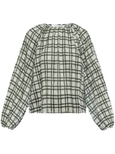 SAMSOE SAMSOE checked blouse