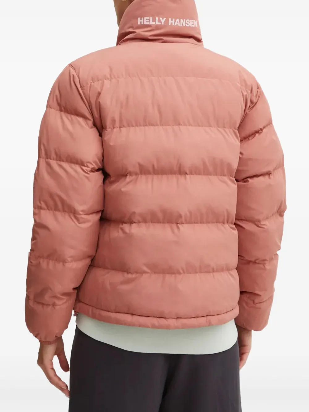Helly Hansen Yu 23 High-neck Logo Jacket In Pink