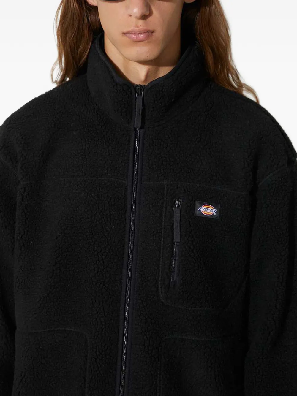 DICKIES Trui met rits Zwart