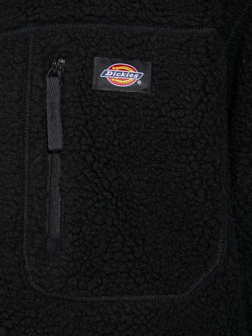 DICKIES Trui met rits Zwart