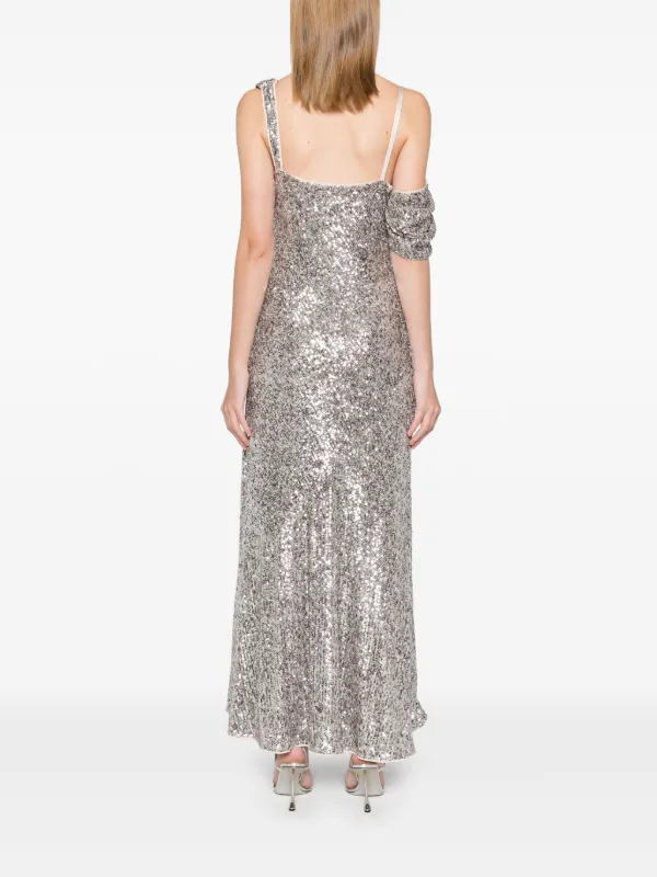 DVF Diane Von Furstenberg Joaquin Maxi Dress | Grey | FARFETCH